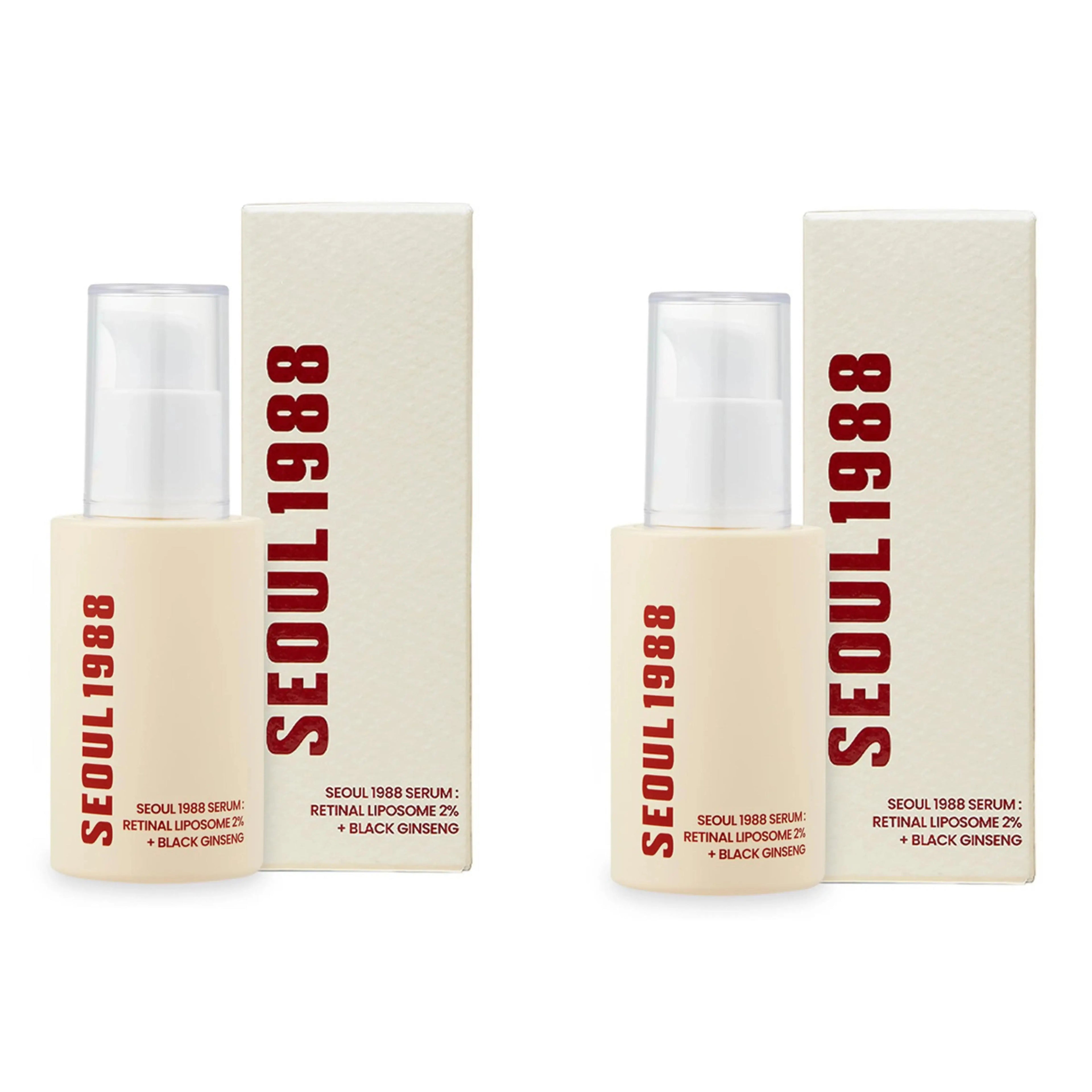 Sérum Retinol Seoul 1988 — Antiedad Coreano con Ginseng Negro