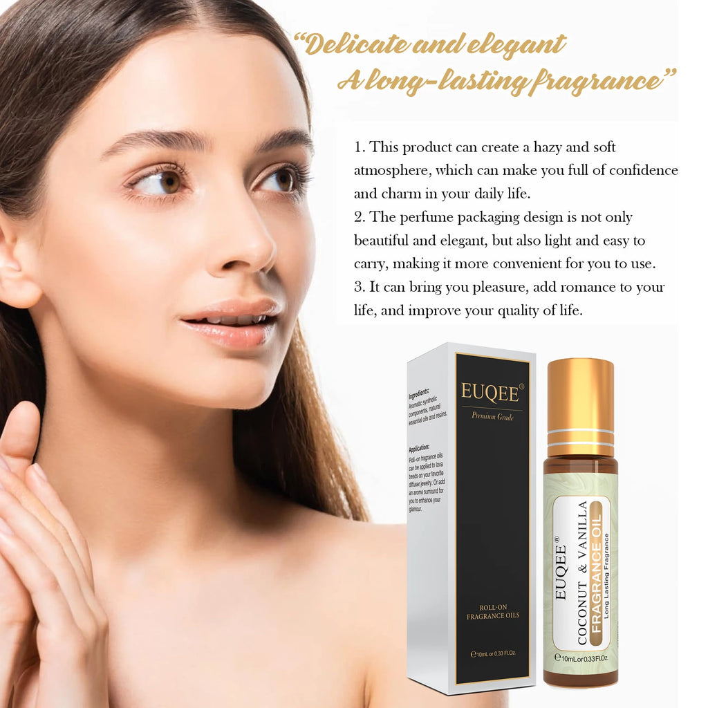 Aceite de Perfume Roll-On — Set de 3 Fragancias Coco & Vainilla