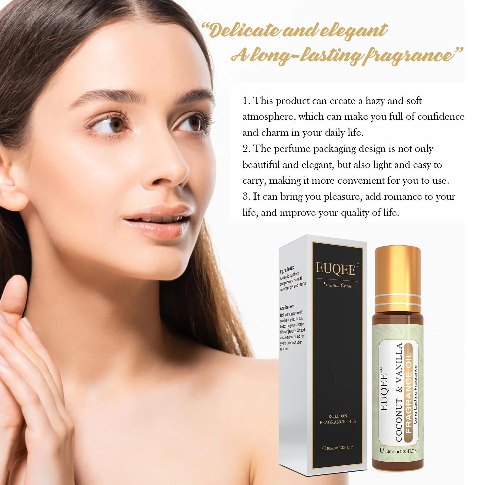 Aceite de Perfume Roll-On — Set de 3 Fragancias Coco & Vainilla