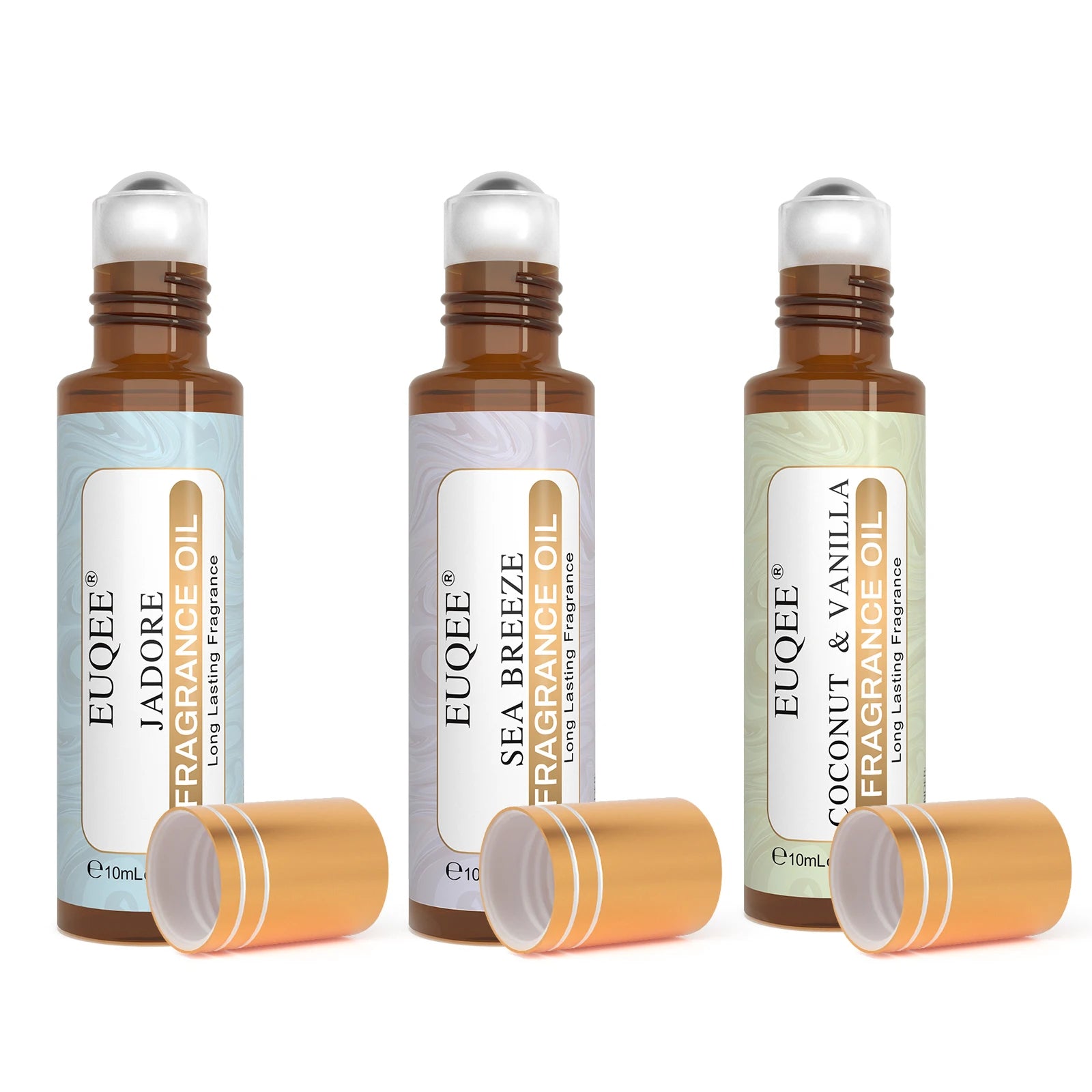 Aceite de Perfume Roll-On — Set de 3 Fragancias Coco & Vainilla