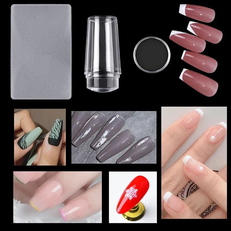 Kit de Estampado para Uñas — Manicura Francesa y Diseños Nail Art
