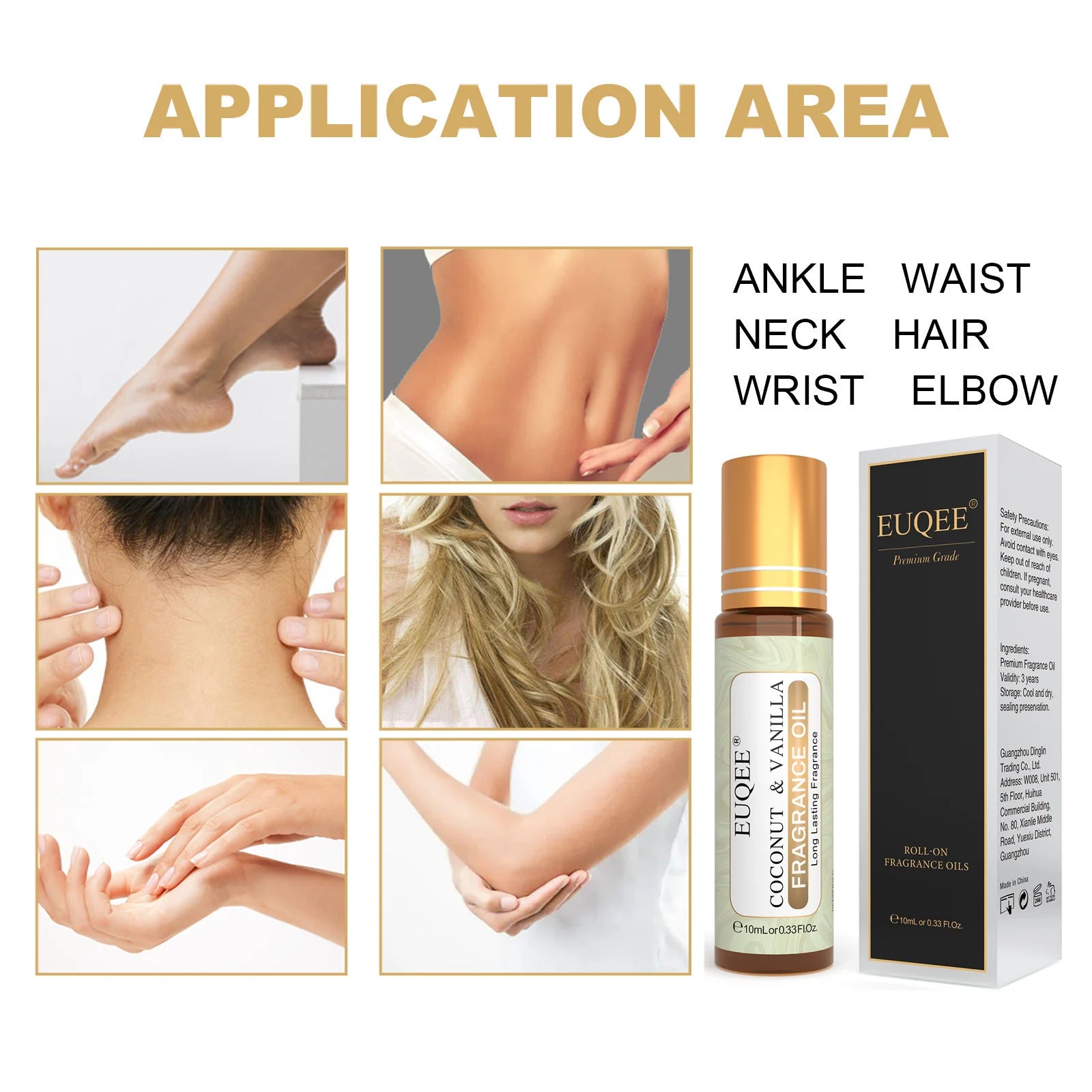 Aceite de Perfume Roll-On — Set de 3 Fragancias Coco & Vainilla