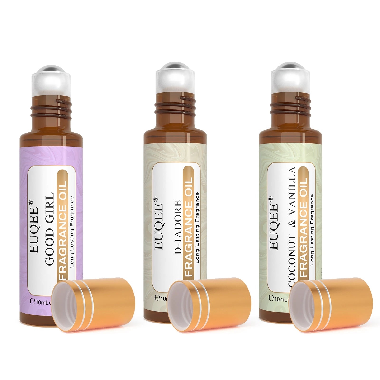 Aceite de Perfume Roll-On — Set de 3 Fragancias Coco & Vainilla