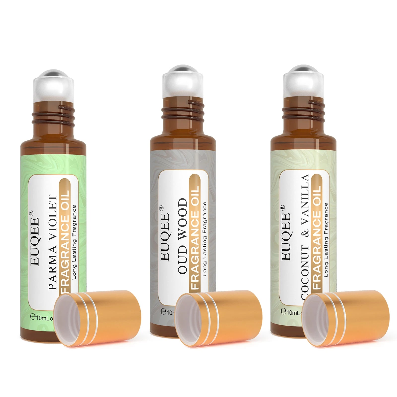 Aceite de Perfume Roll-On — Set de 3 Fragancias Coco & Vainilla
