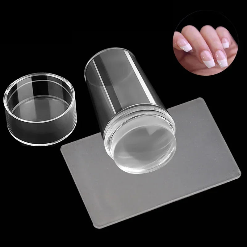 Kit de Estampado para Uñas — Manicura Francesa y Diseños Nail Art