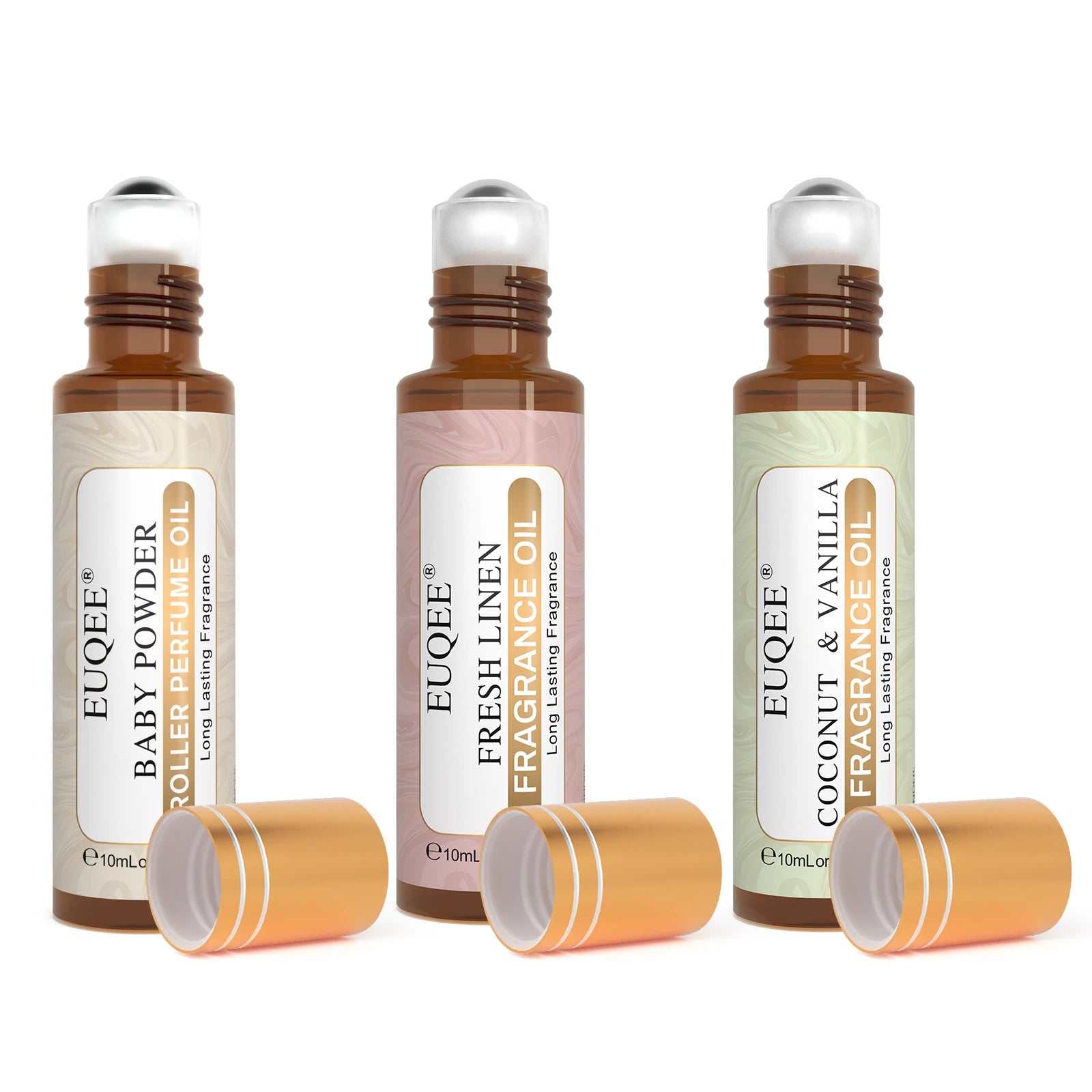 Aceite de Perfume Roll-On — Set de 3 Fragancias Coco & Vainilla