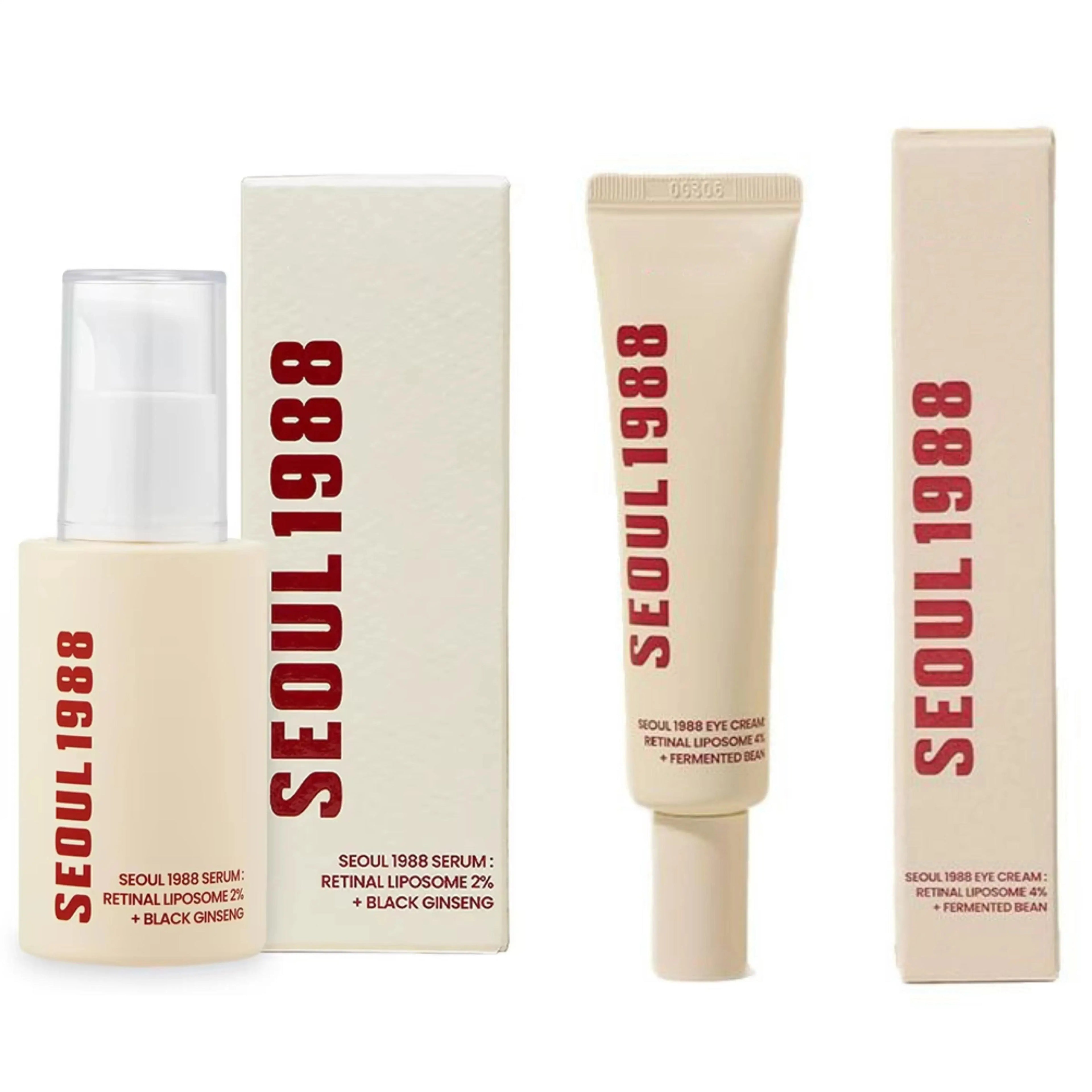 Sérum Retinol Seoul 1988 — Antiedad Coreano con Ginseng Negro