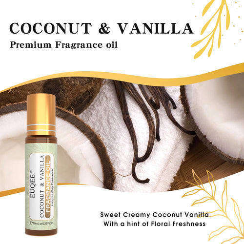 Aceite de Perfume Roll-On — Set de 3 Fragancias Coco & Vainilla